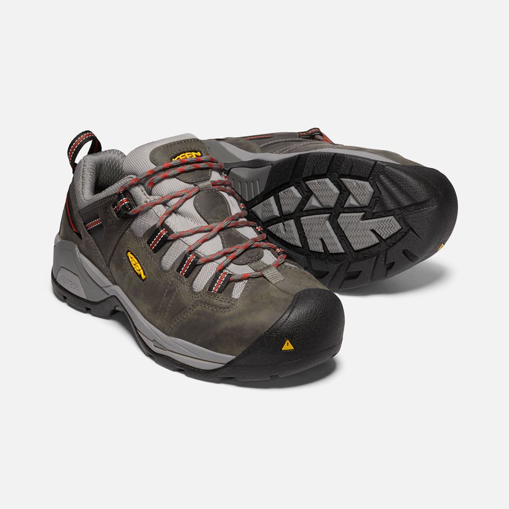 Zapatos de Trabajo Keen Mexico Grises Oscuro - Hombre Detroit Xt Internal Met (Steel Toe) - OW603952